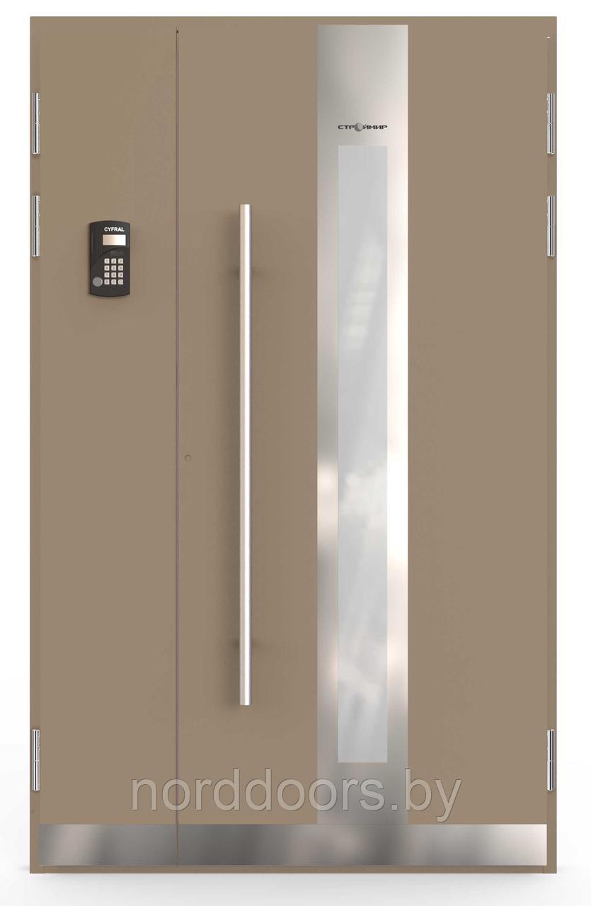 Дверь для подъезда GENEVA 11 RAL 1035