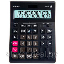 Калькулятор настольный Casio GR-14,  14 разрядный, 209 x 155 x 35 мм, черный.
