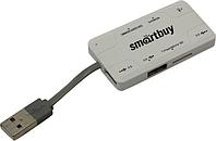 Накопитель Smartbuy SBRH-750-W USB2.0 MMC/SD/microSD/MS(/Pro/Duo/M2) Card Reader/Writer+3portUSB2.0