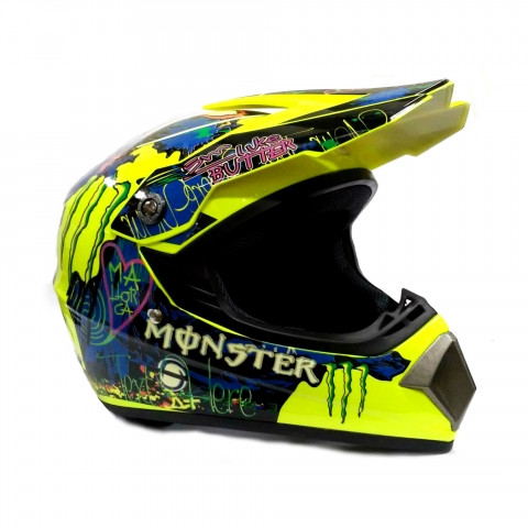 Мотошлем CQR Monster Yellow