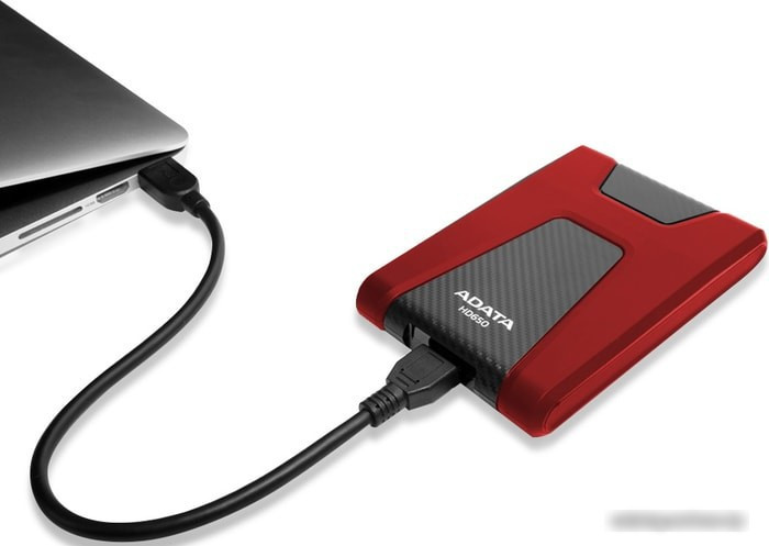 Внешний жесткий диск A-Data DashDrive Durable HD650 AHD650-1TU31-CRD 1TB (красный) - фото 4 - id-p225148004