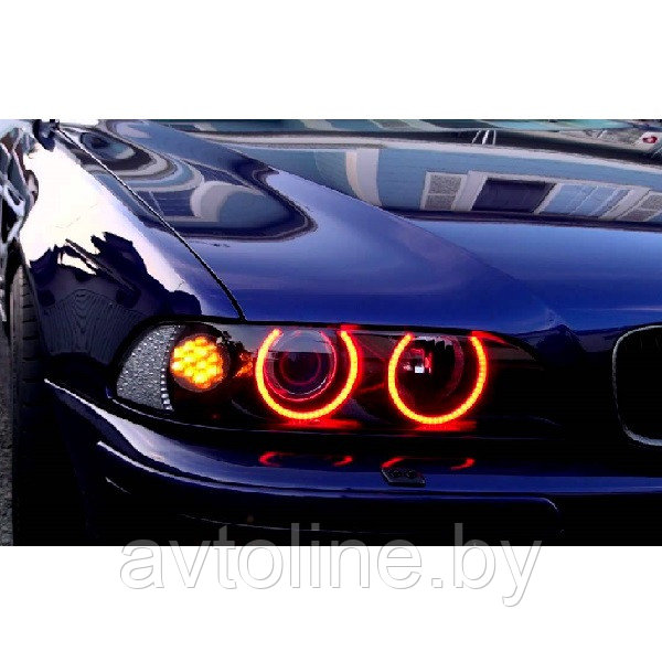 Ангельские глазки BMW E46 рестайлинг (COTTON оранжевые, 131/146мм, к-т 4шт) RUNOAUTO 01872RA - фото 2 - id-p224975930