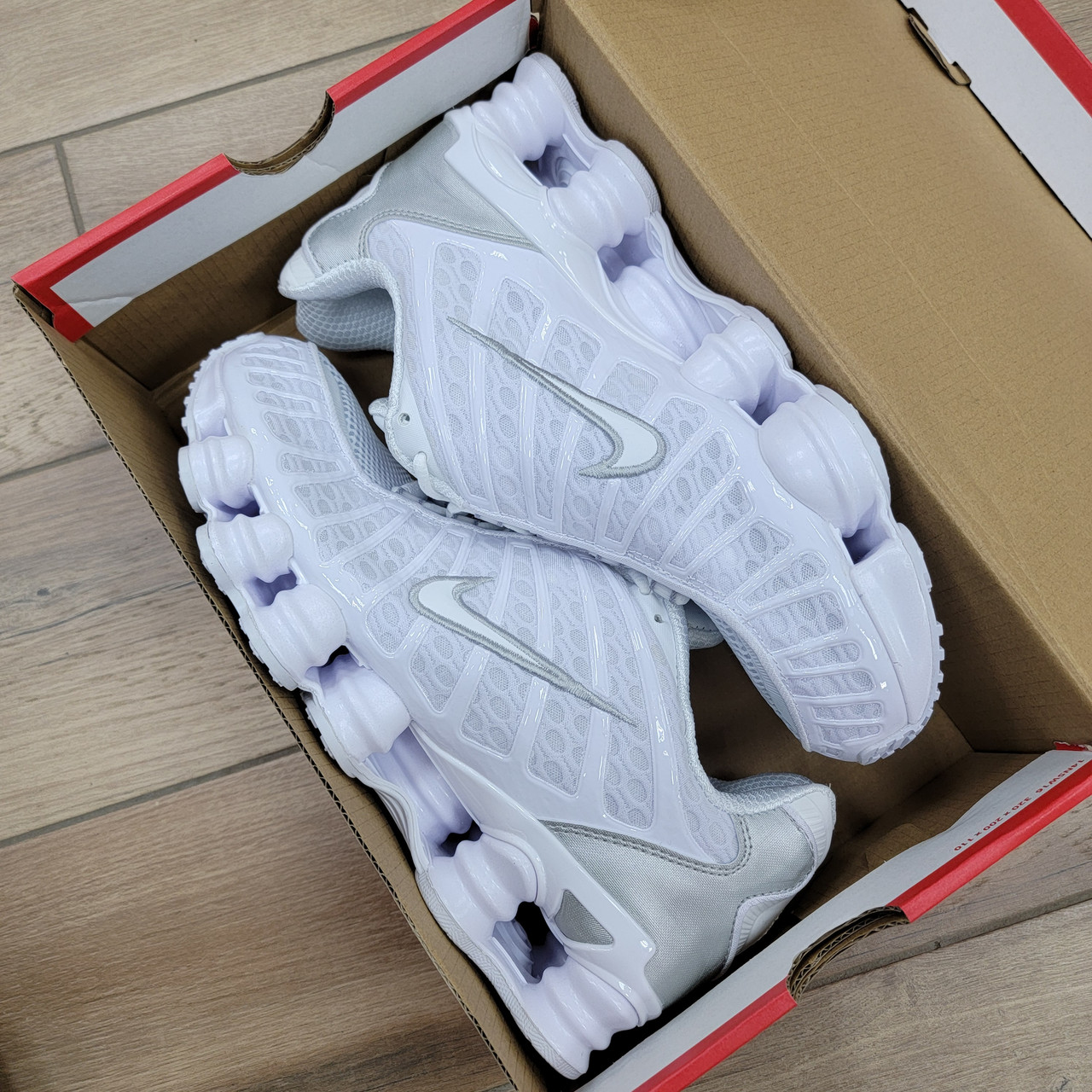 Кроссовки Nike Shox TL White - фото 6 - id-p176216702