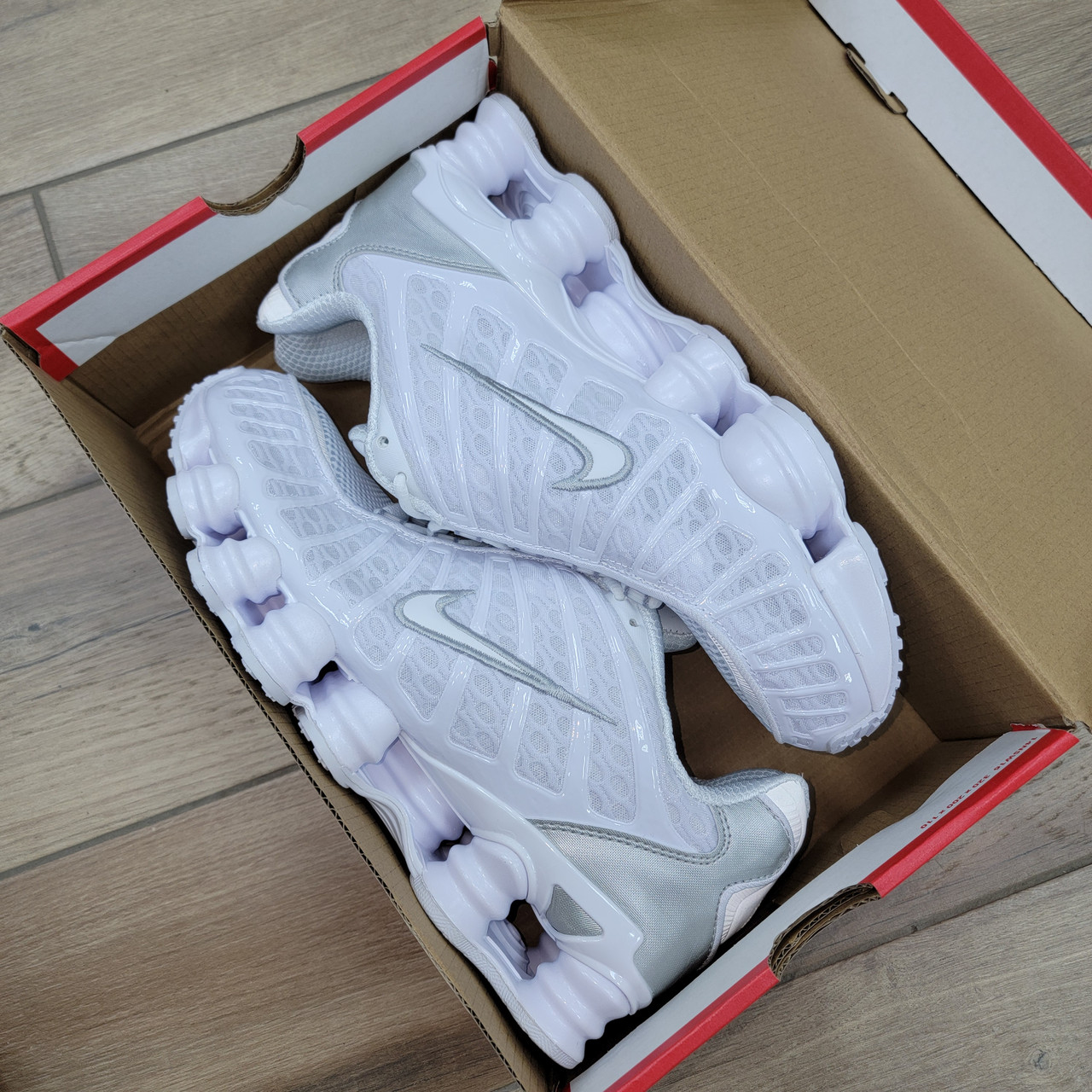 Кроссовки Nike Shox TL White - фото 7 - id-p176216702