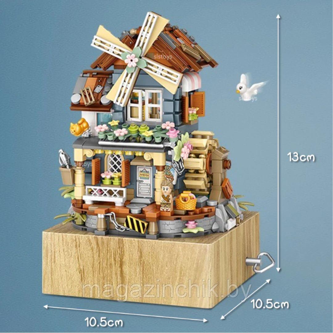 Конструктор Ветряная мельница 2 в 1, музыкальная шкатулка, Loz 1239, 799 минидет. - фото 9 - id-p225148172