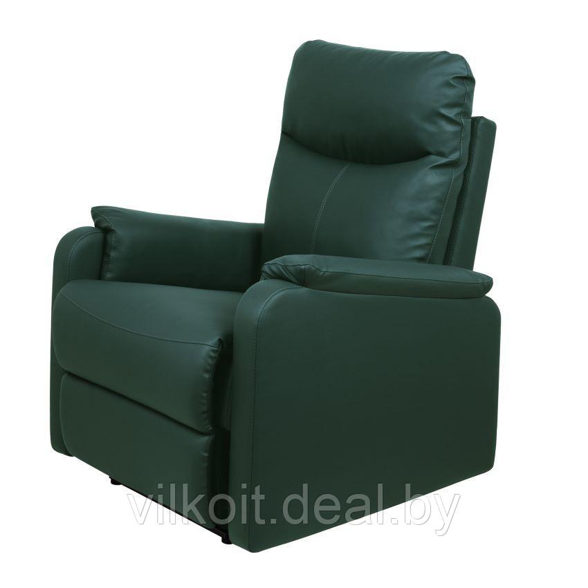 Косметологическое кресло реклайнер РЕЛАКС, темно-зеленое на электроприводе. На заказ - фото 1 - id-p225148151