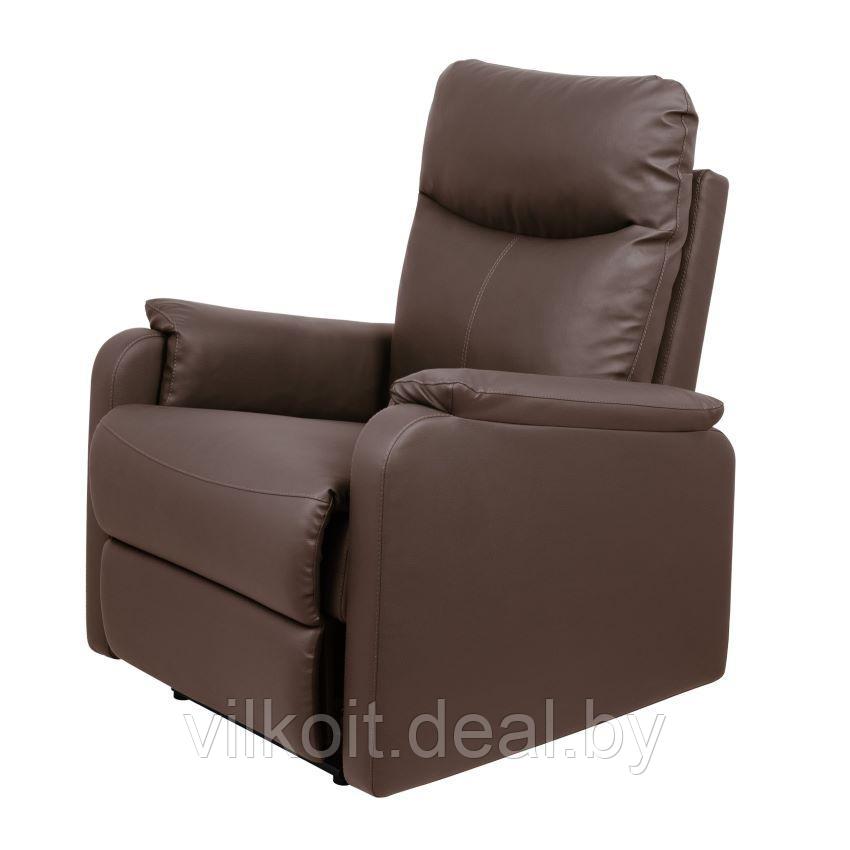 Кресло косметологическое реклайнер РЕЛАКС, коричневое на электроприводе. На заказ - фото 1 - id-p225148152