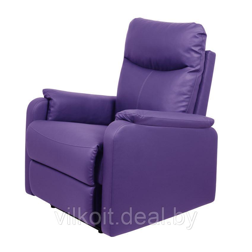 Релакс - косметологическое кресло с механизмом реклайнер, фиолетовое, электропривод. На заказ - фото 1 - id-p225148154
