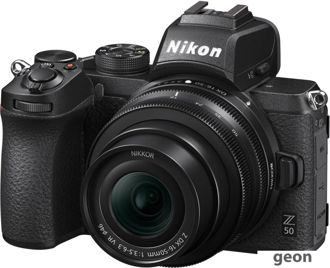 Беззеркальный фотоаппарат Nikon Z50 Kit 16-50mm + FTZ Adapter - фото 2 - id-p225148405