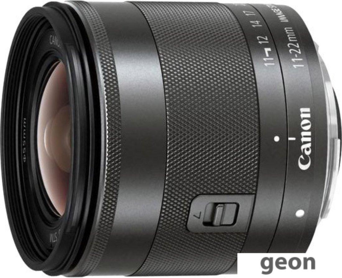 Объектив Canon EF-M 11-22mm f/4-5.6 IS STM - фото 1 - id-p225148427