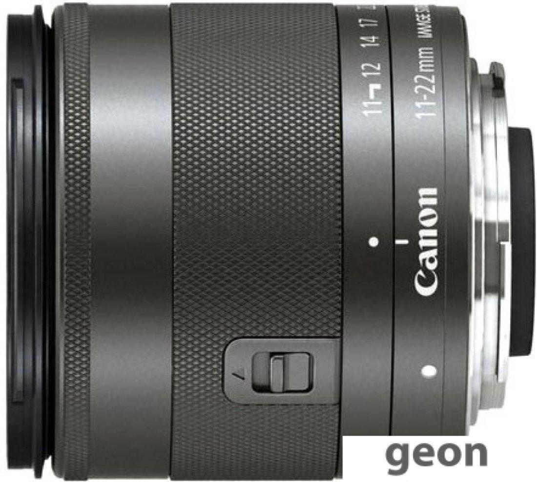 Объектив Canon EF-M 11-22mm f/4-5.6 IS STM - фото 2 - id-p225148427