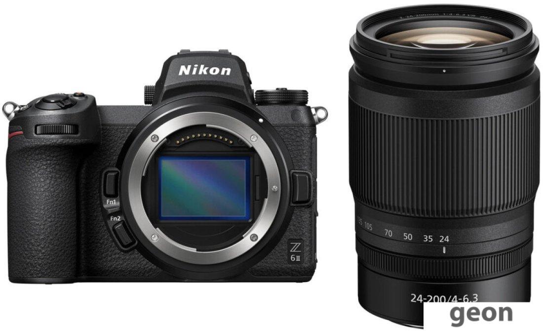 Беззеркальный фотоаппарат Nikon Z6 II Kit 24-200mm f/4-6.3 VR - фото 1 - id-p225148695