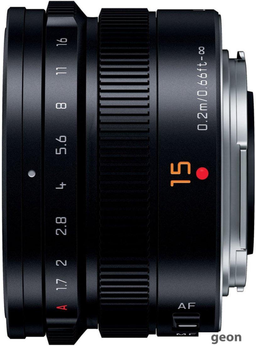 Объектив Panasonic LUMIX G Leica DG Summilux 15mm f/1.7 ASPH. (H-X015) - фото 3 - id-p225148443