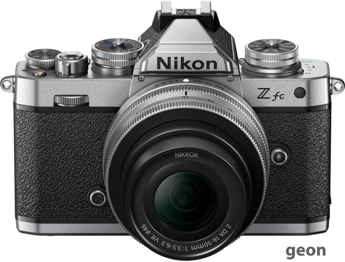 Беззеркальный фотоаппарат Nikon Z fc Kit 16-50mm (черный/серебристый) - фото 2 - id-p225148598