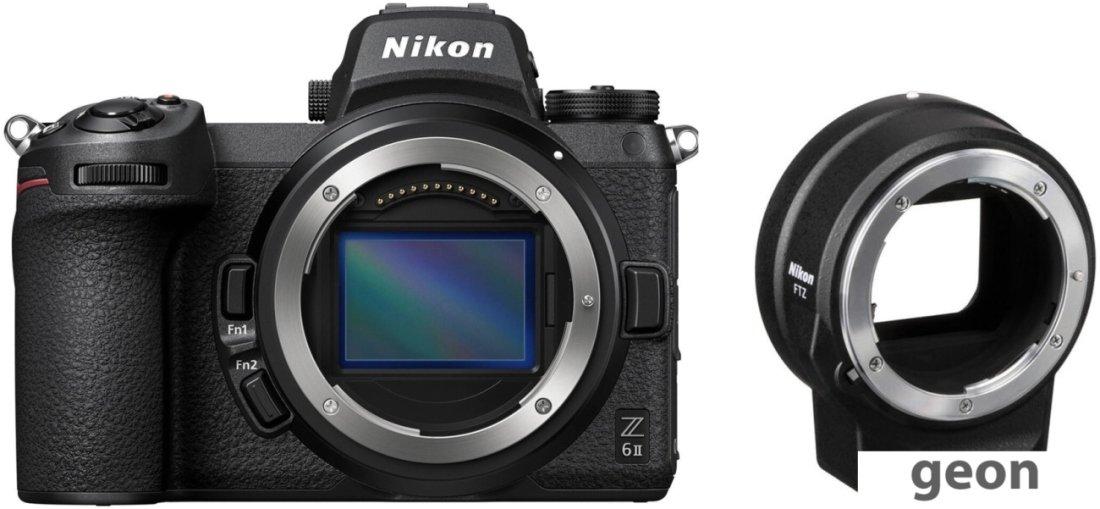 Беззеркальный фотоаппарат Nikon Z6 II Body + FTZ Adapter - фото 1 - id-p225148599