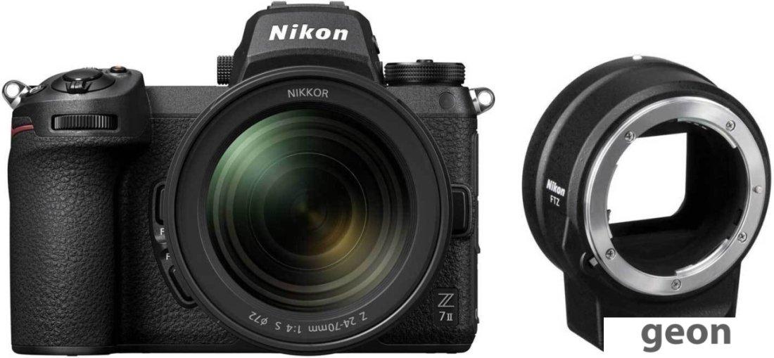 Беззеркальный фотоаппарат Nikon Z7 II Kit 24-70mm + FTZ Adapter