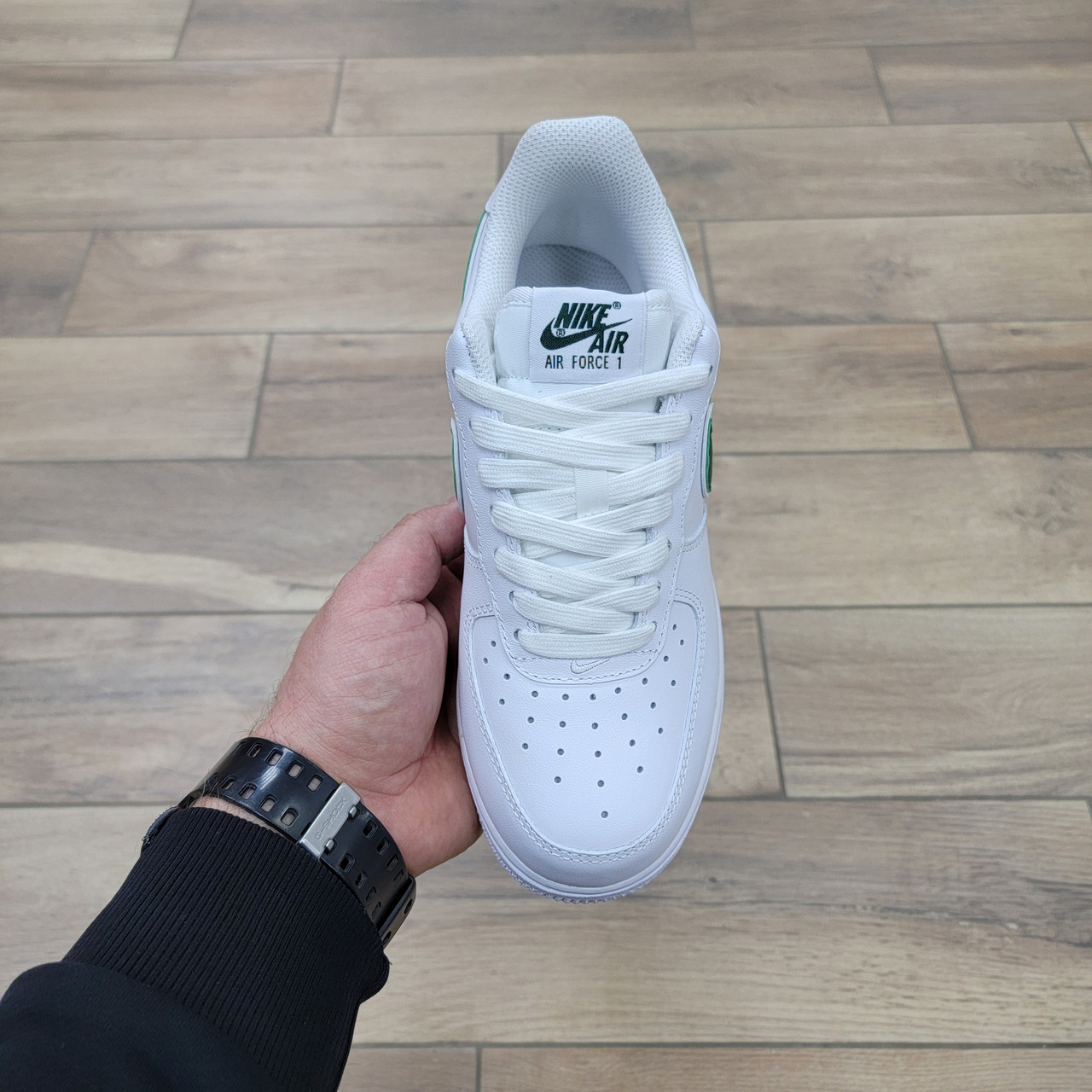 Кроссовки Nike Air Force 1 '07 Low White Green - фото 3 - id-p93333826