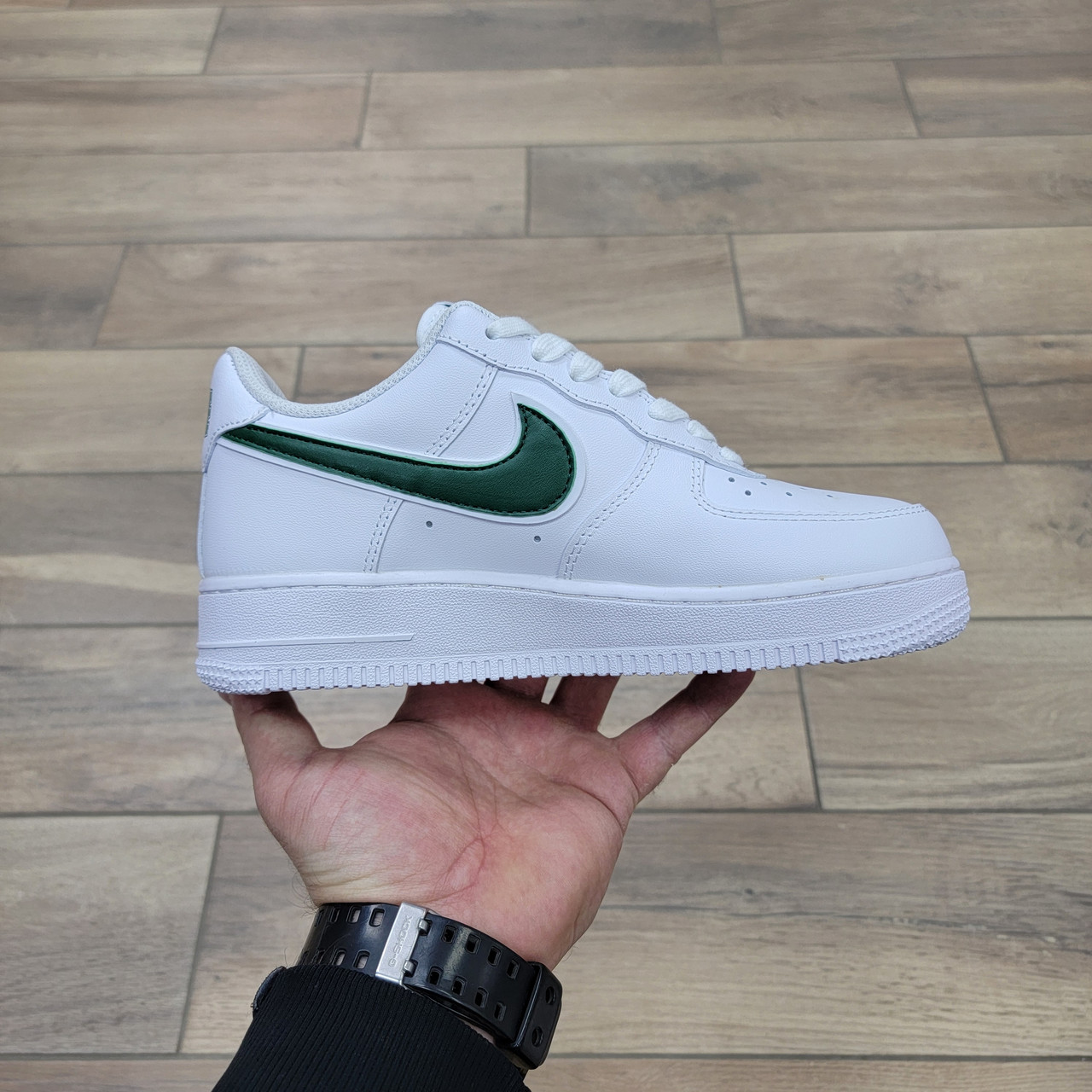 Кроссовки Nike Air Force 1 '07 Low White Green - фото 2 - id-p93333826