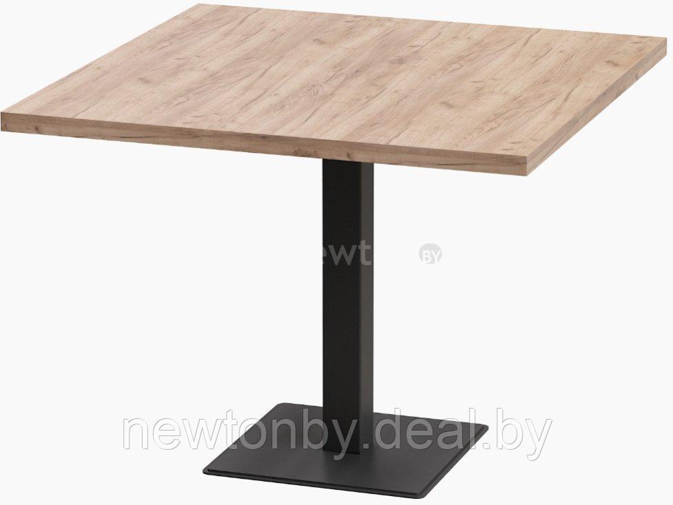 Кухонный стол Millwood Лофт Хельсинки 2 Л 100x100x75 (дуб табачный Craft-металл черный) - фото 1 - id-p225149414