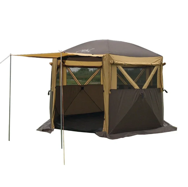Палатка - шатер туристическая шестиугольная, 4-х местный (300х300х225см) Mircamping, арт. 2905S - фото 1 - id-p206837441