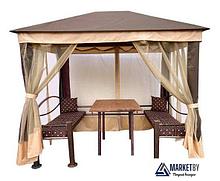 Тент-шатер МебельСад Визит (коричневый)