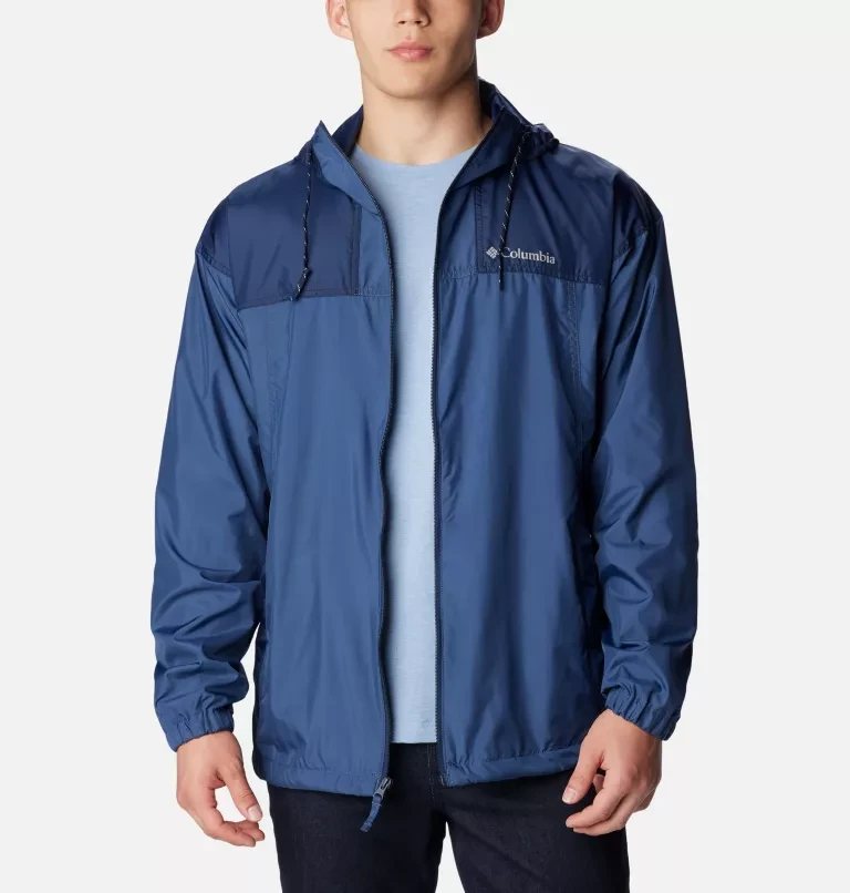 Куртка ветрозащитная мужская Columbia Flash Challenger Windbreaker синий 1988731-479 - фото 2 - id-p225086227
