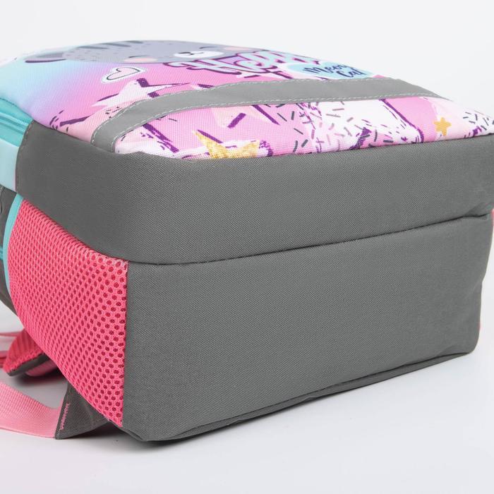 Рюкзак на молнии, цвет розовый - фото 3 - id-p225152458