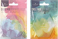 Бумага для заметок с липким краем Lorex Circle Pack Aquarelle Reflection 75*75 мм, 50 л., форма и цвет