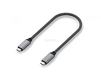 Кабель Satechi ST-U4C25M USB4 C-TO-C CABLE (0.25м) для зарядки и передачи данных (до 100W), Серый космос