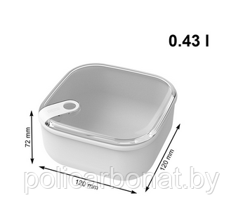 Пищевой контейнер с крышкой ELA 430 мл.,белый - фото 4 - id-p225152980