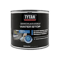 Герметик кровельный WATER STOP Tytan, черный 1,8кг