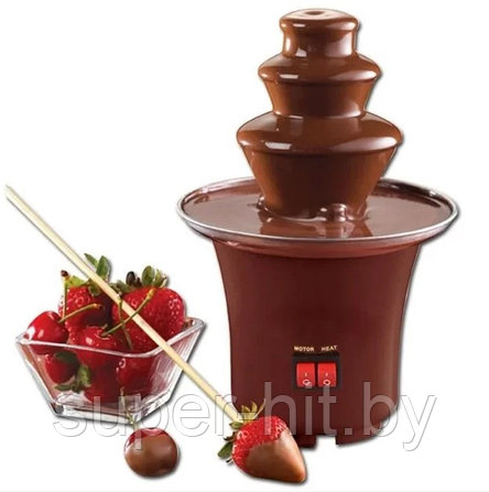 Шоколадный фонтан фондю Chocolate Fondue Fountain Mini, фото 2