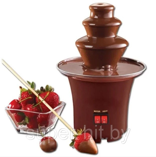 Шоколадный фонтан фондю Chocolate Fondue Fountain Mini - фото 1 - id-p225153603
