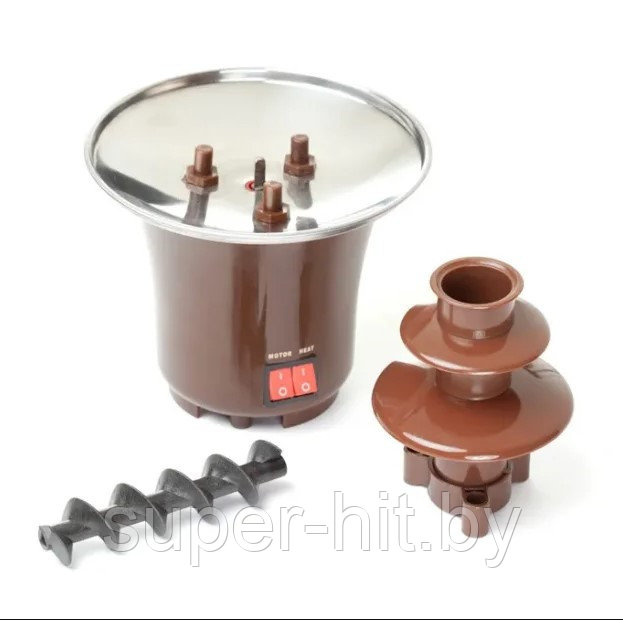 Шоколадный фонтан фондю Chocolate Fondue Fountain Mini - фото 4 - id-p225153603