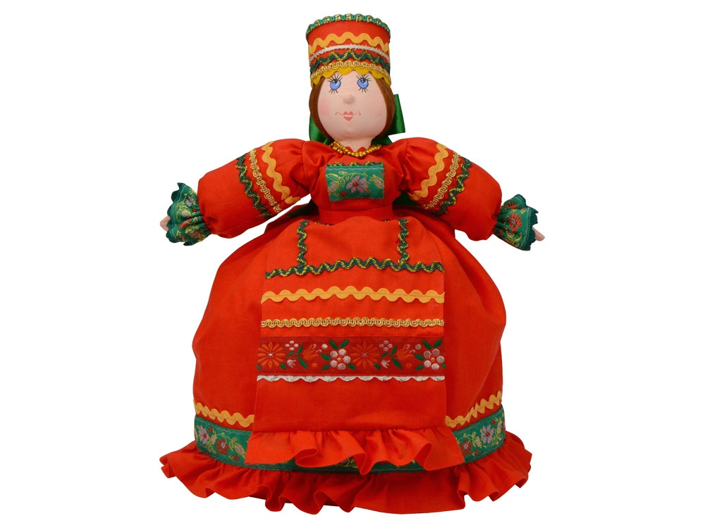 Набор Кремлевский: кукла на чайник, чайник заварной с росписью, чай травяной - фото 2 - id-p225153720