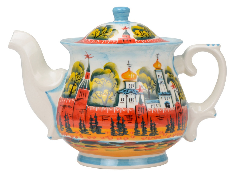 Набор Кремлевский: кукла на чайник, чайник заварной с росписью, чай травяной - фото 4 - id-p225153720