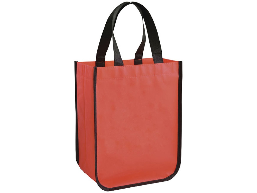 Маленькая ламинированная сумка для покупок, красный - фото 1 - id-p225153736