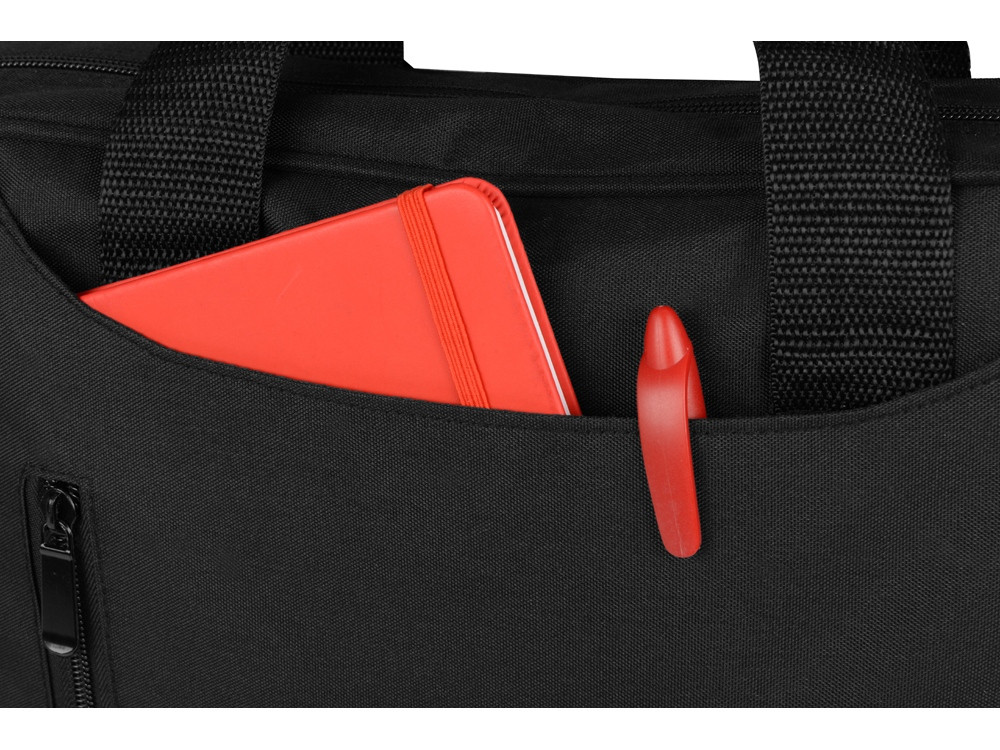 Сумка для ноутбука Wing с вертикальным наружным карманом, черный - фото 3 - id-p225153743