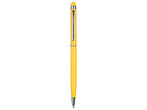 Ручка-стилус металлическая шариковая Jucy, желтый, фото 2