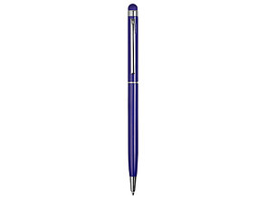 Ручка-стилус металлическая шариковая Jucy, темно-синий, фото 2