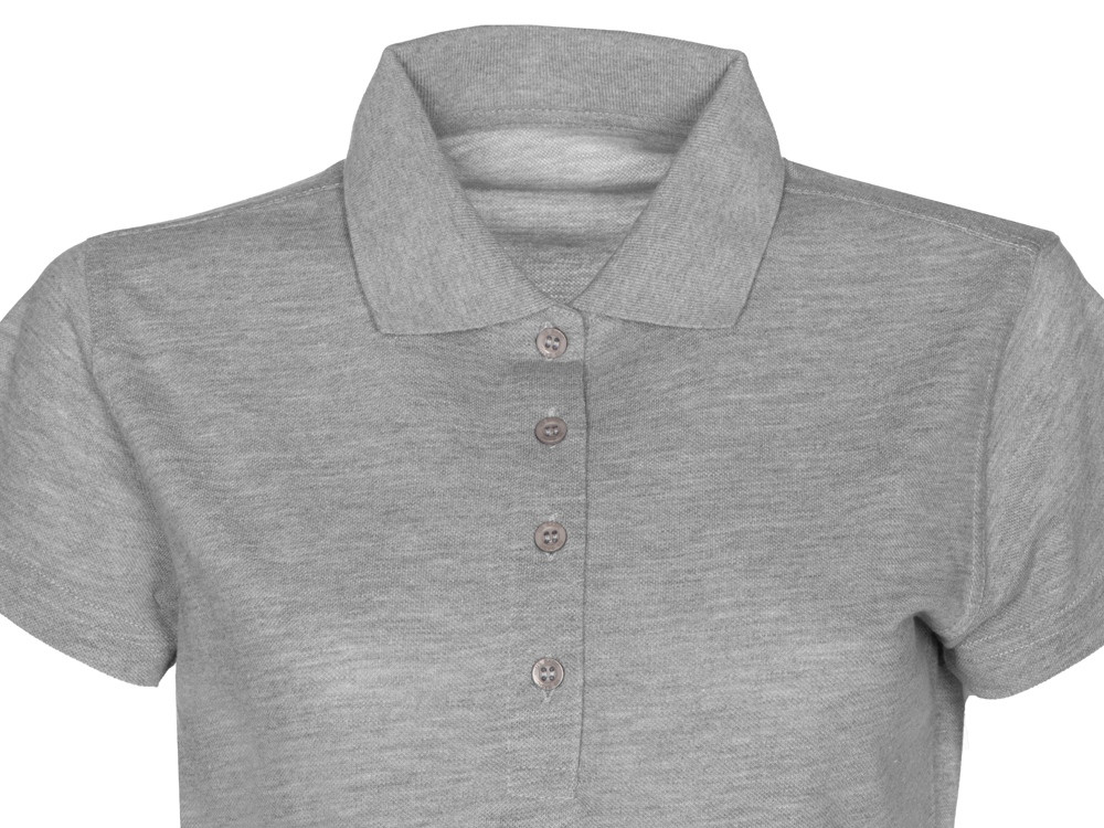 Рубашка поло First 2.0 женская, серый меланж - фото 5 - id-p225153787