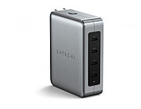 Сетевое зарядное устройство Satechi 145W USB-C 4-Port GaN Travel Chargerr, 4xUSB Type-C (PD), Серый ST-W145GTM