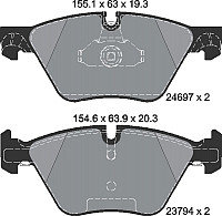 Тормозные колодки Textar 2469701