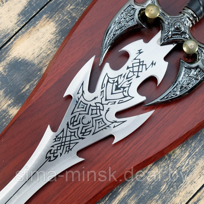 Сувенирный меч на планшете, змеи на уголках эфеса, 56 см - фото 3 - id-p225163149