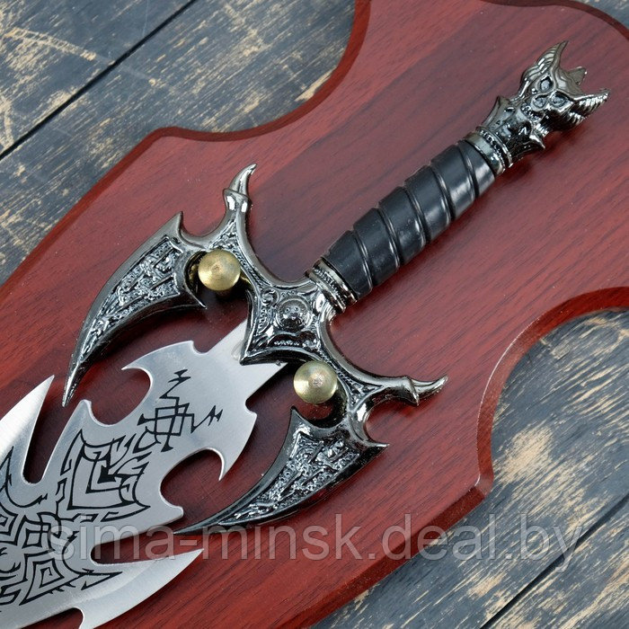 Сувенирный меч на планшете, змеи на уголках эфеса, 56 см - фото 4 - id-p225163149