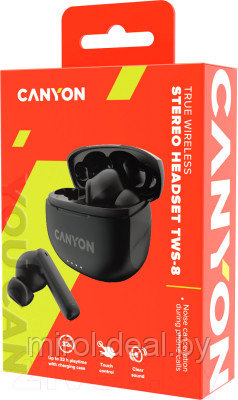Беспроводные наушники Canyon TWS-8 / CNS-TWS8B - фото 5 - id-p225164377