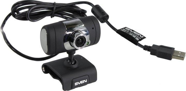 Интернет-камера SVEN IC-525 Black-Silver Web-Camera (USB2.0 1280x1024 микрофон) - фото 1 - id-p225164588