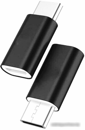 Адаптер Atom USB Type-C 3.1 - USB B Micro (черный) - фото 1 - id-p225165445
