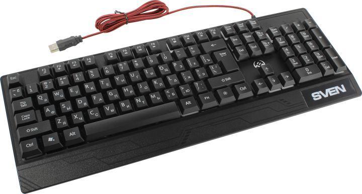 Клавиатура SVEN KB-G8300 Black USB 104КЛ - фото 1 - id-p225165009