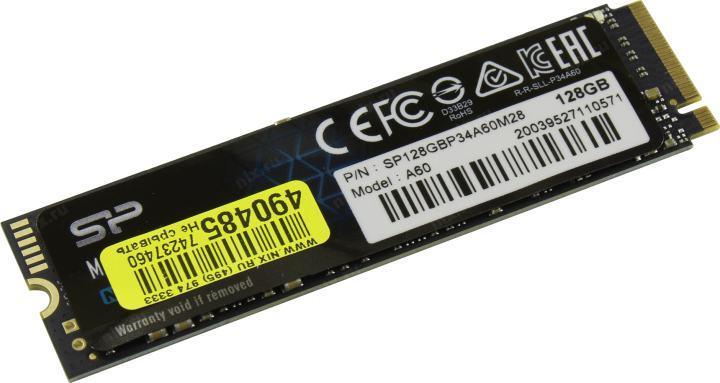 Накопитель SSD 128 Gb M.2 2280 M Silicon Power SP128GBP34A60M28 - фото 1 - id-p225166228